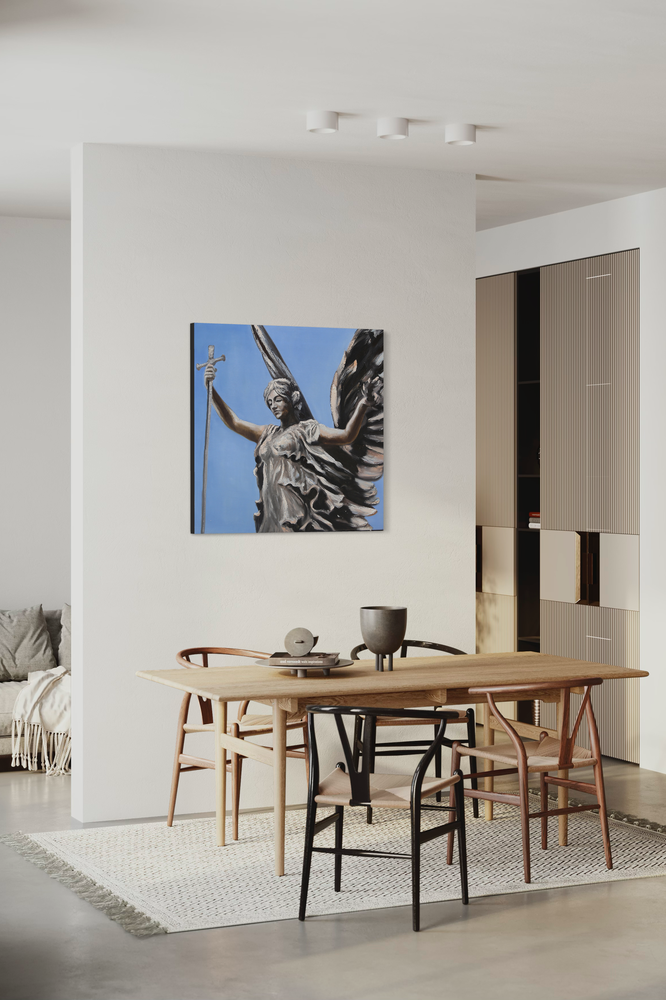 En tavla med en ängel