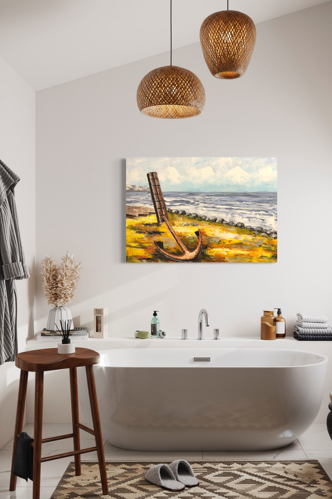 En tavla med ett ankare