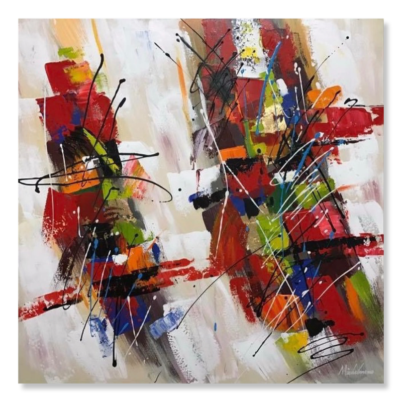 En abstrakt målning