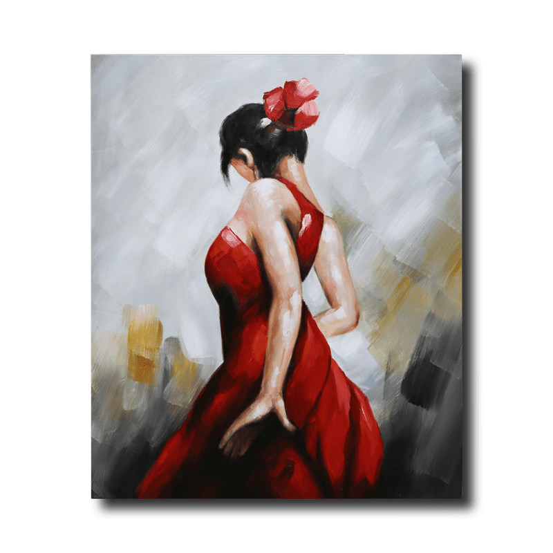 Et maleri med en kvinne