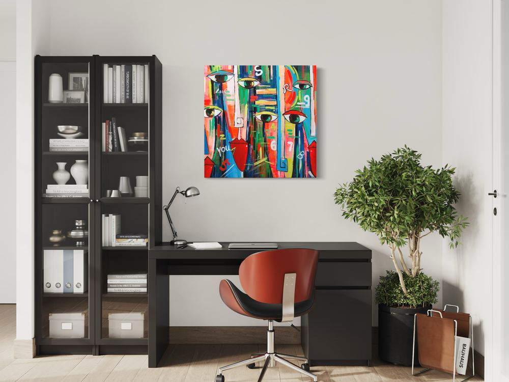 Ein abstraktes Gemälde