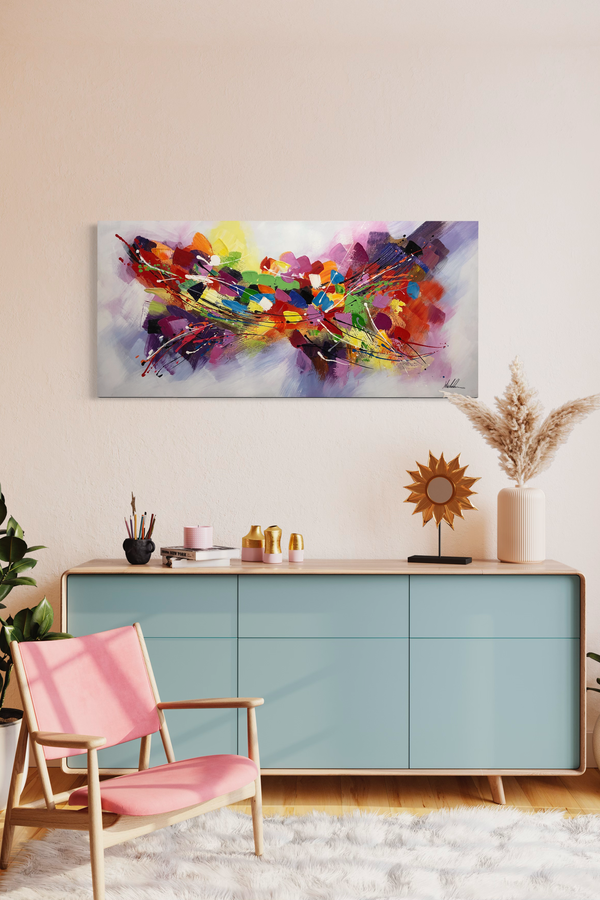 En abstrakt målning