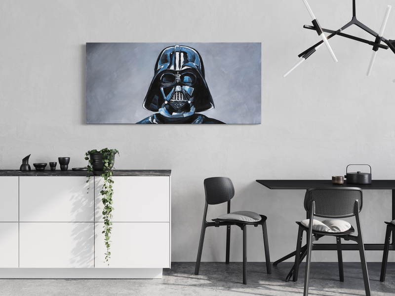 Een schilderij van Darth Vader