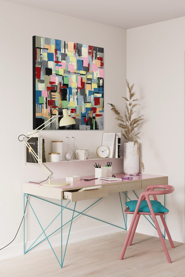 En abstrakt målning