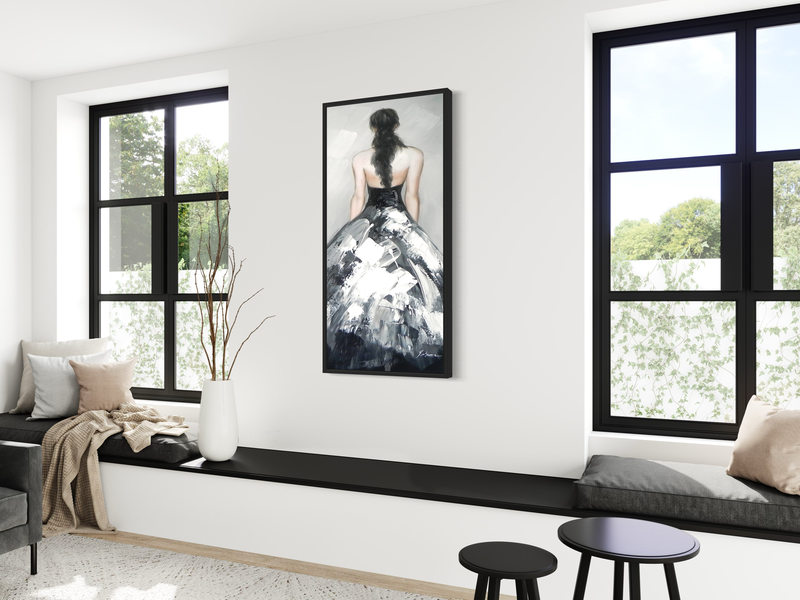 A painting of a woman