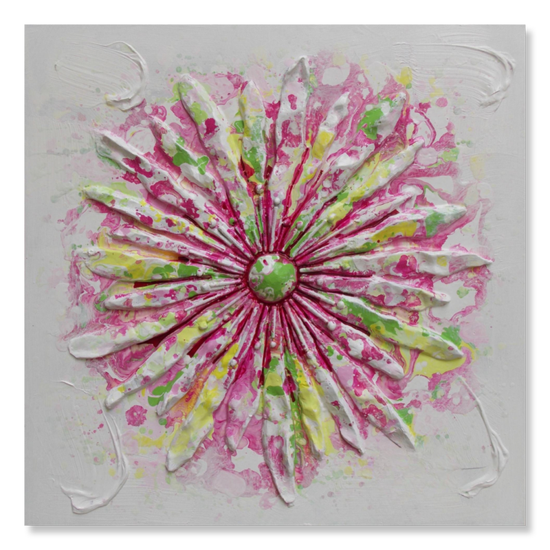 Et maleri med en blomst