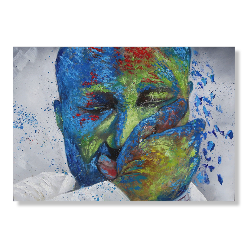 Maalaus, jossa on kasvot