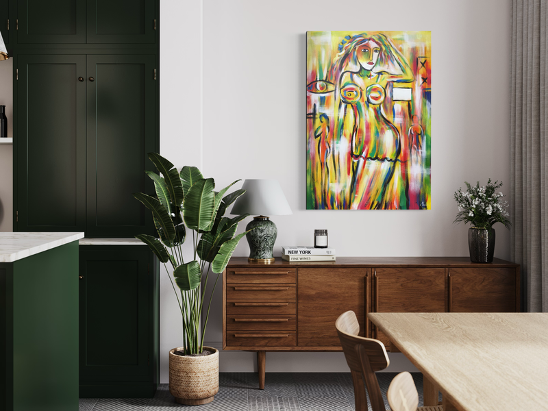 Et maleri av en kvinne