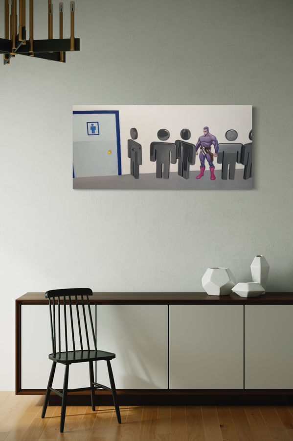 Een schilderij met de Fantoom