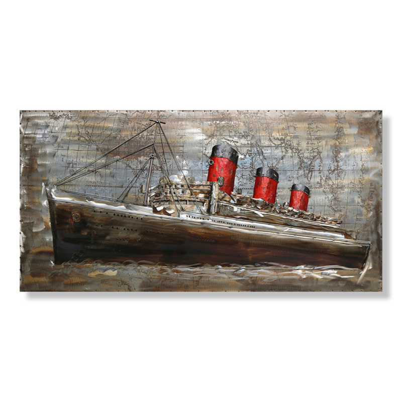 A picture with a ship.