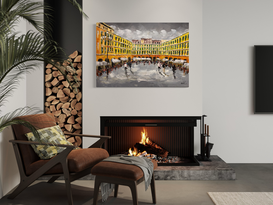 Obraz z motywami miejskimi