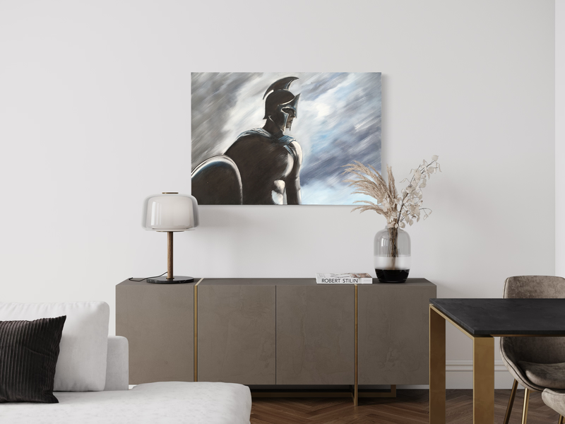 Obraz z żołnierzem