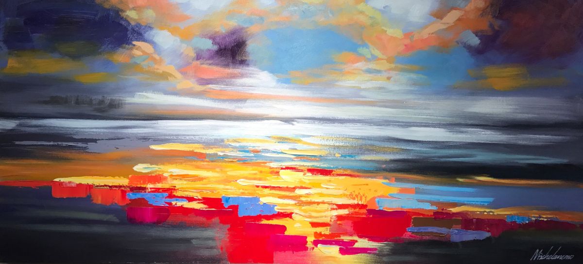 Een abstract schilderij