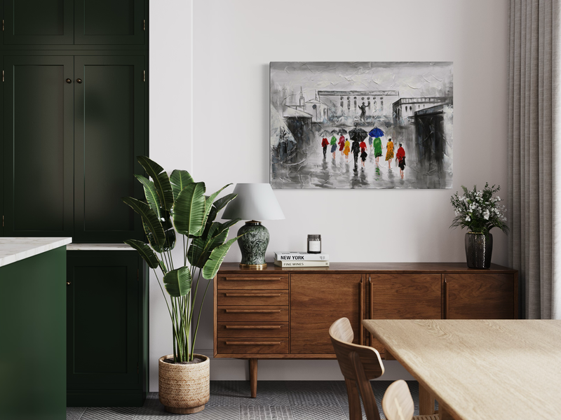 En målning med Göteborg