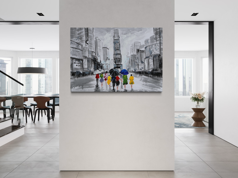 En tavla med New york motiv