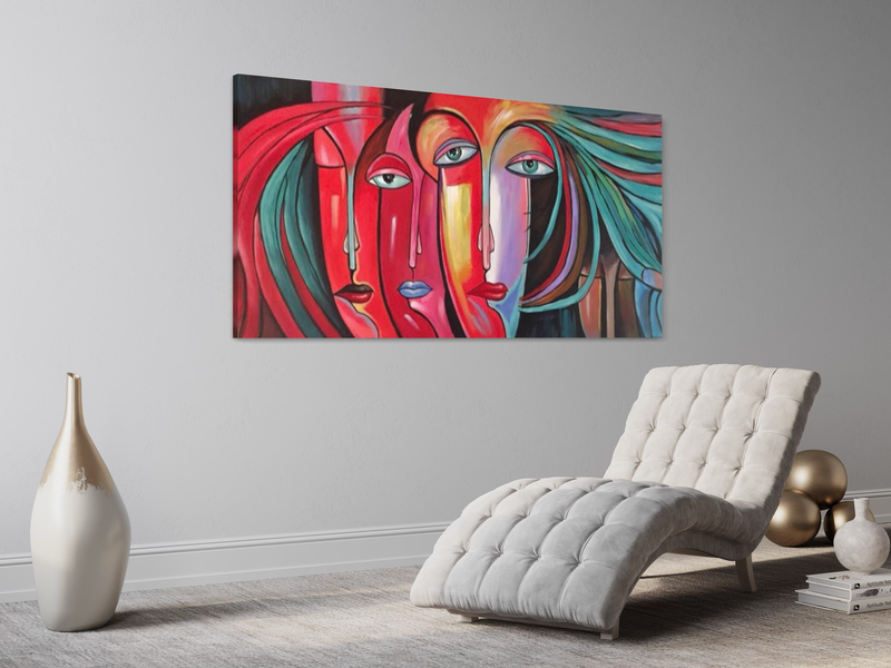 En tavla med ansikten