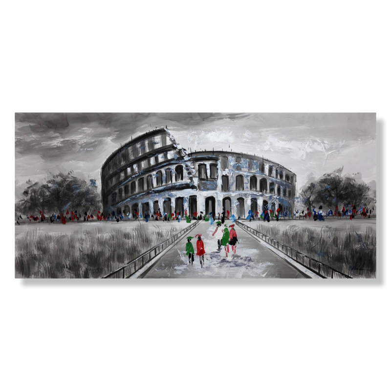 Malowidło przedstawiające Koloseum we Włoszech