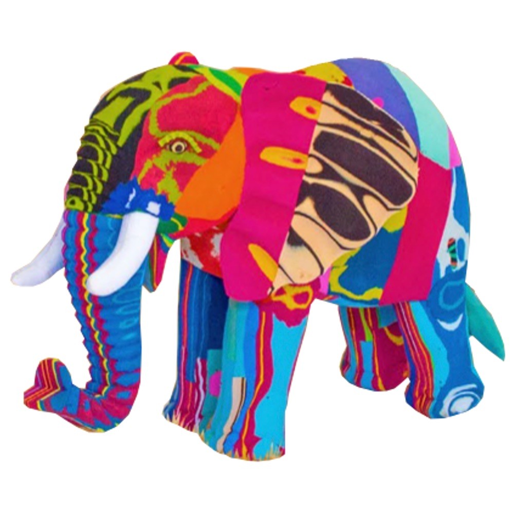 En skulptur av en elefant