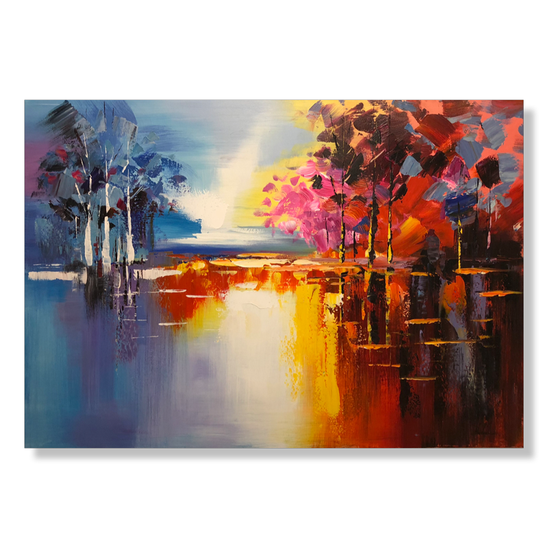 Et billede af et landskab