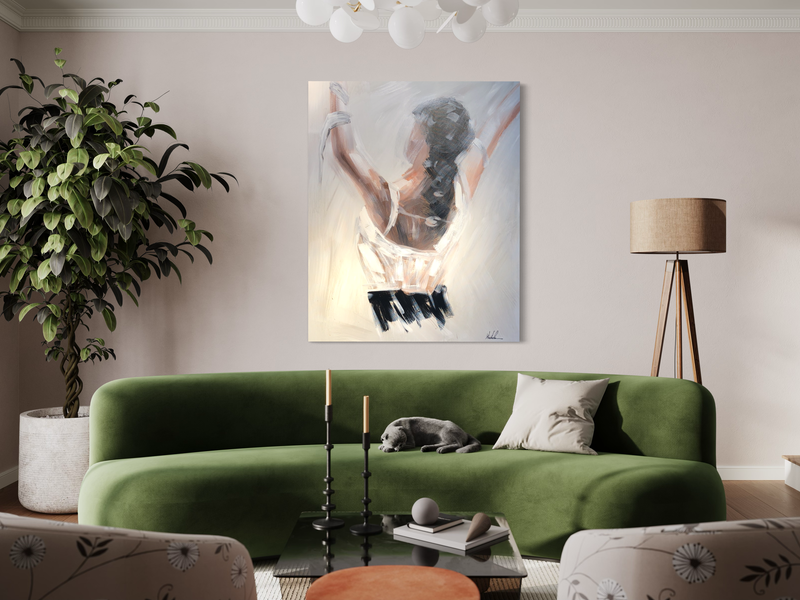 Et maleri med en kvinne