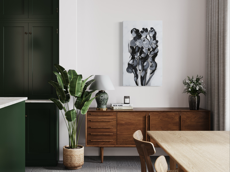 Abstrakcyjny obraz w czerni