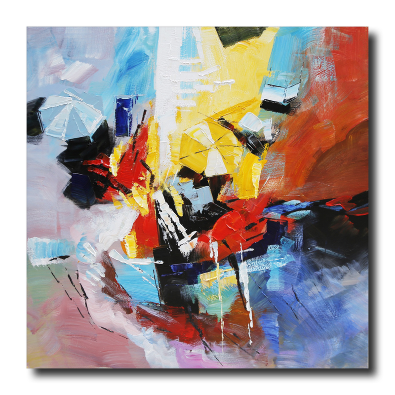 Een abstract schilderij