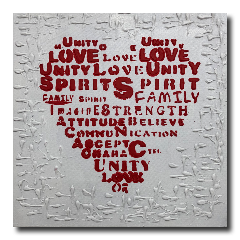 En tavla med ett hjärta