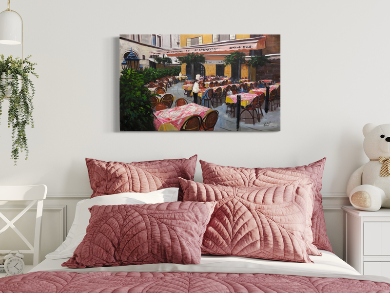 Et billede med en restaurant