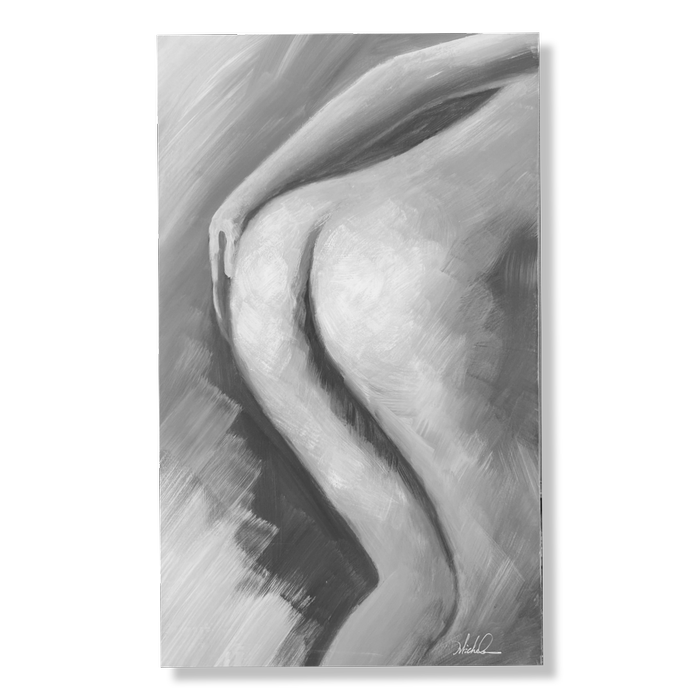 En tavla med en bakdel