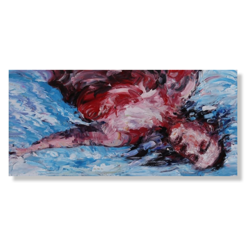 A painting of a woman