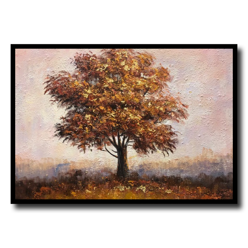 En tavla med ett träd