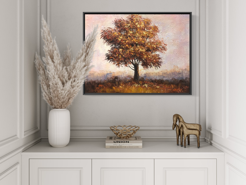 Et billede med et træ