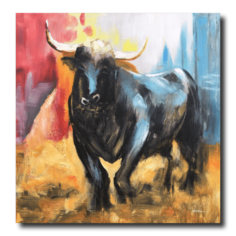 Tavla med en tjur