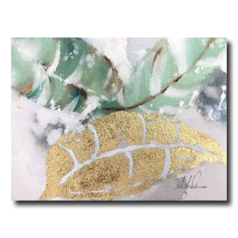 Obraz z liśćmi palmowymi