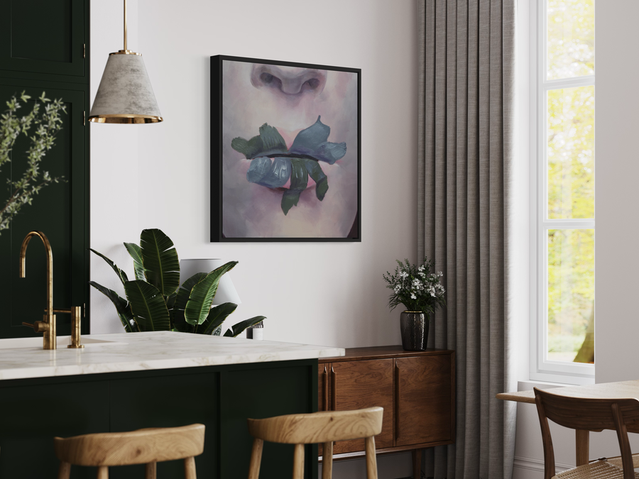 En tavla med ett ansikte