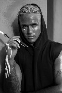 painting on leather jacket