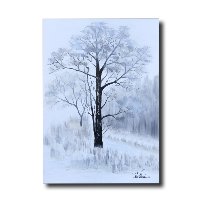 Et maleri med et træ