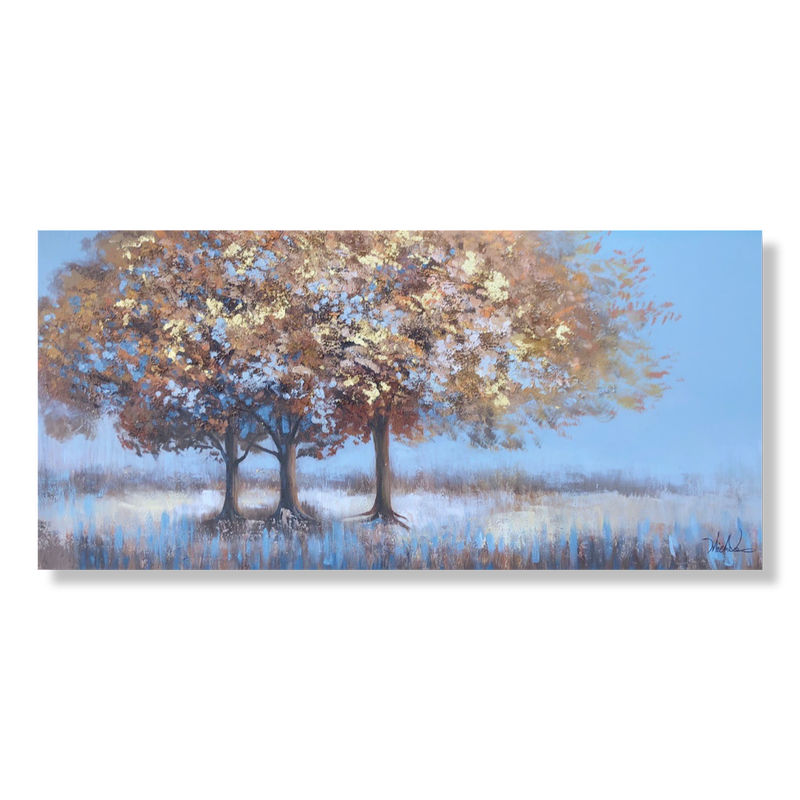 Obraz ze złotymi drzewami