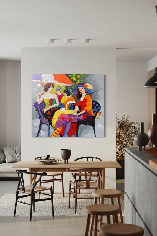 Obraz dyskutujących kobiet