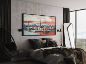 En tavla med Stockholmsmotiv