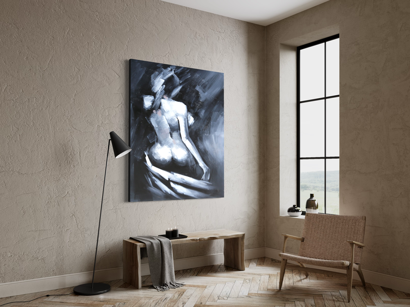 Et maleri med en naken kvinne