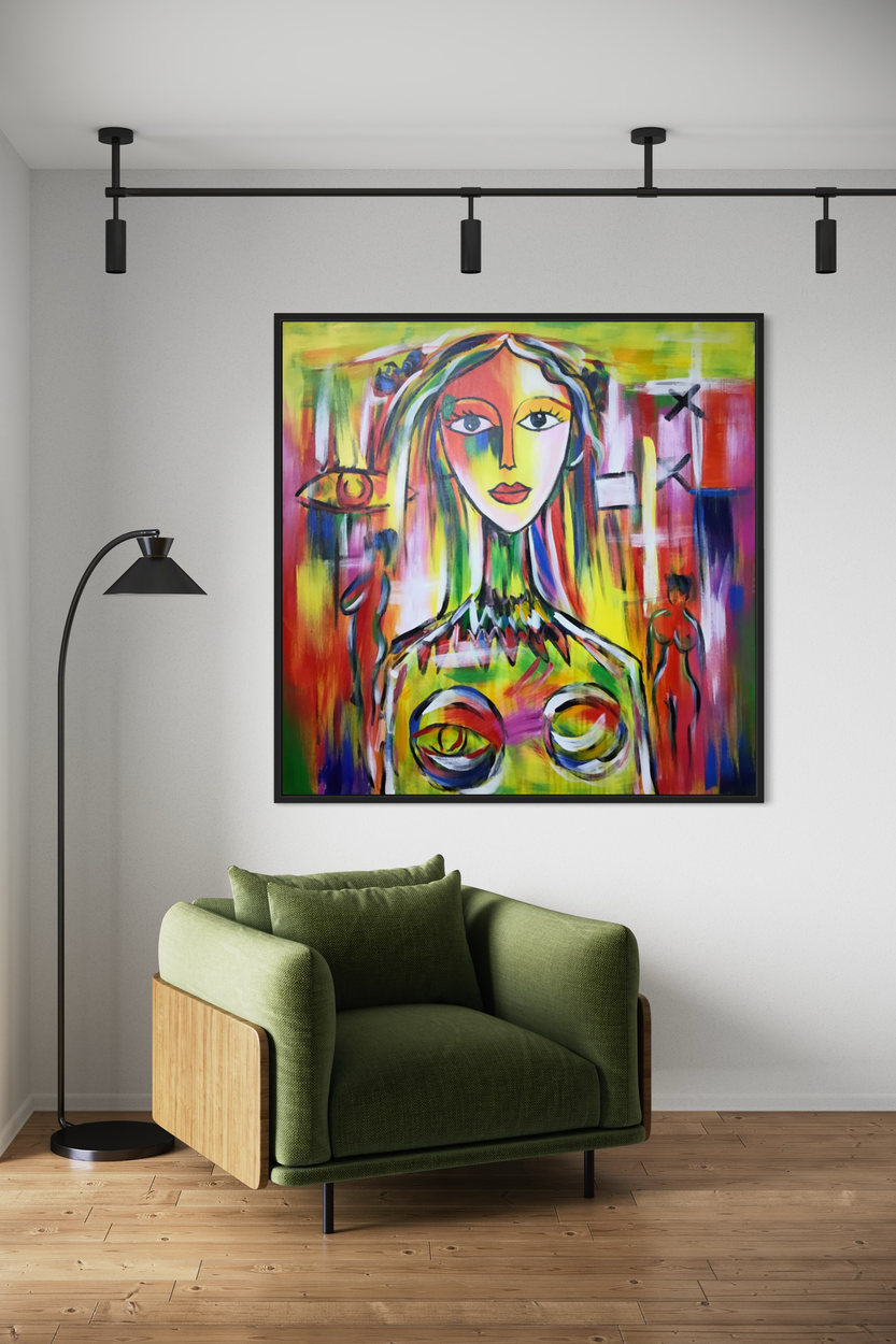 Et billede af en kvinde