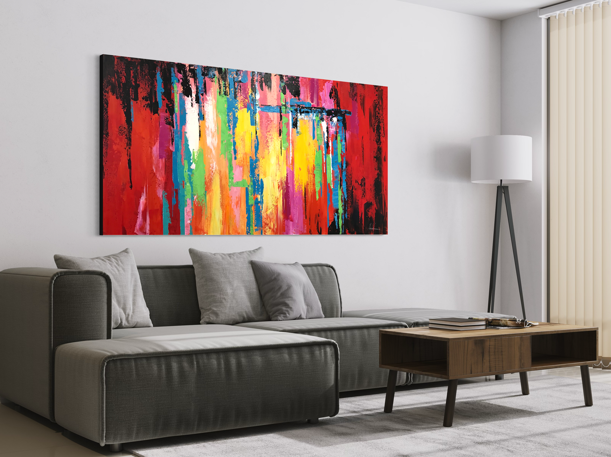 En abstrakt målning