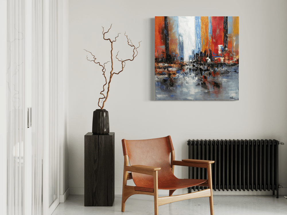 En abstrakt målning