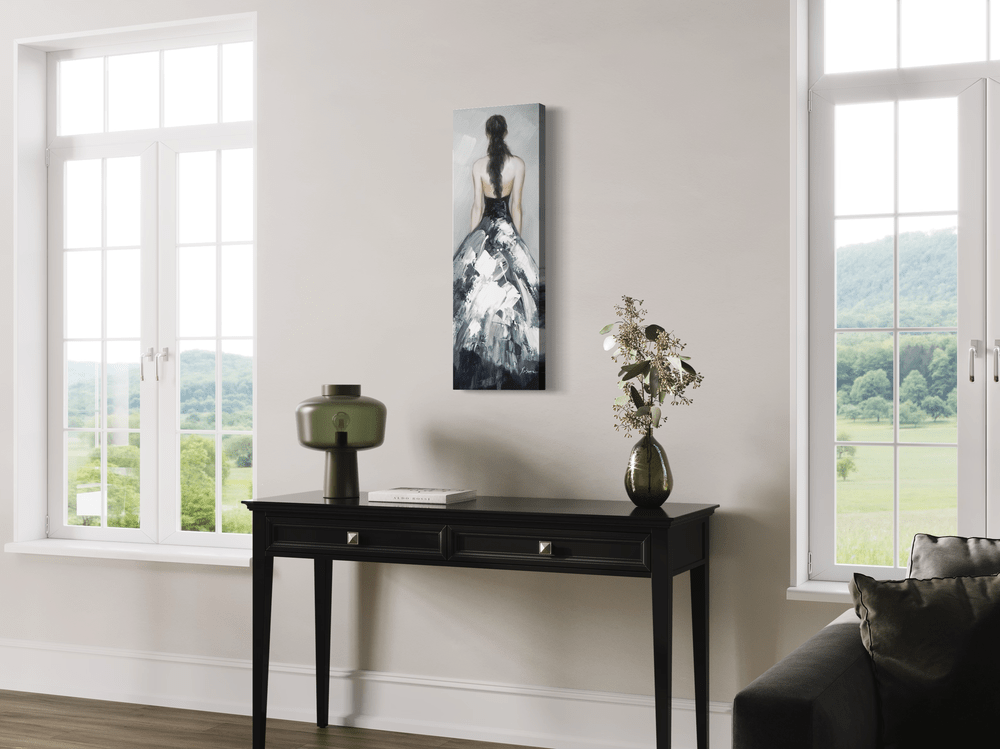 Obraz z kobietą w sukience