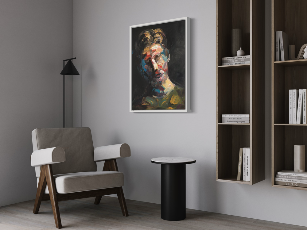 En. målning av en DJ