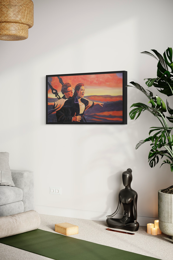 Obraz z kultową sceną z Titanica