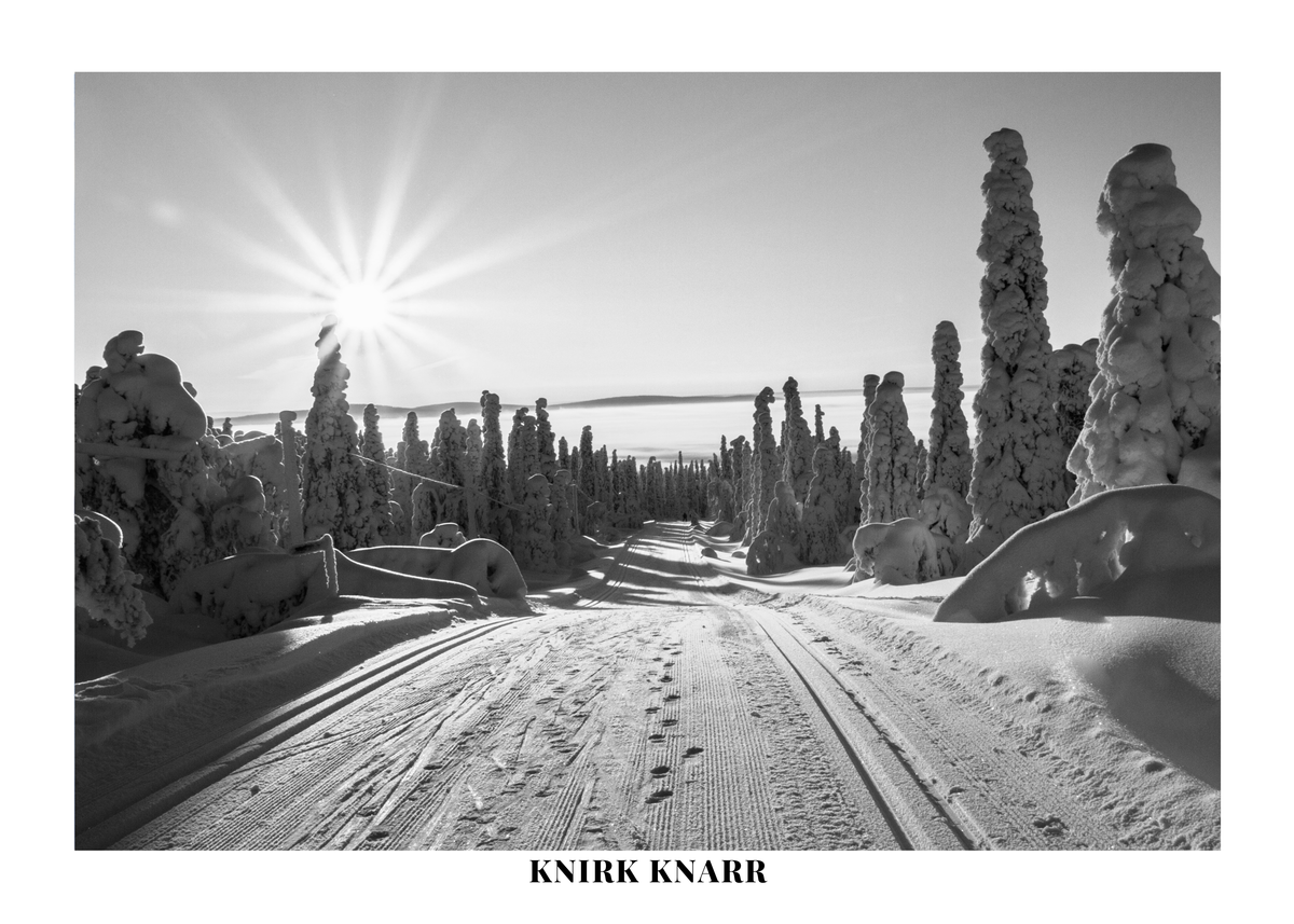 En poster i svart och vitt