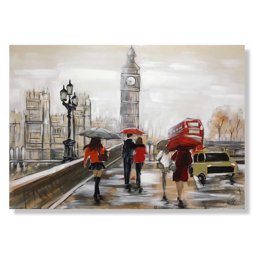 En målning med motiv från London